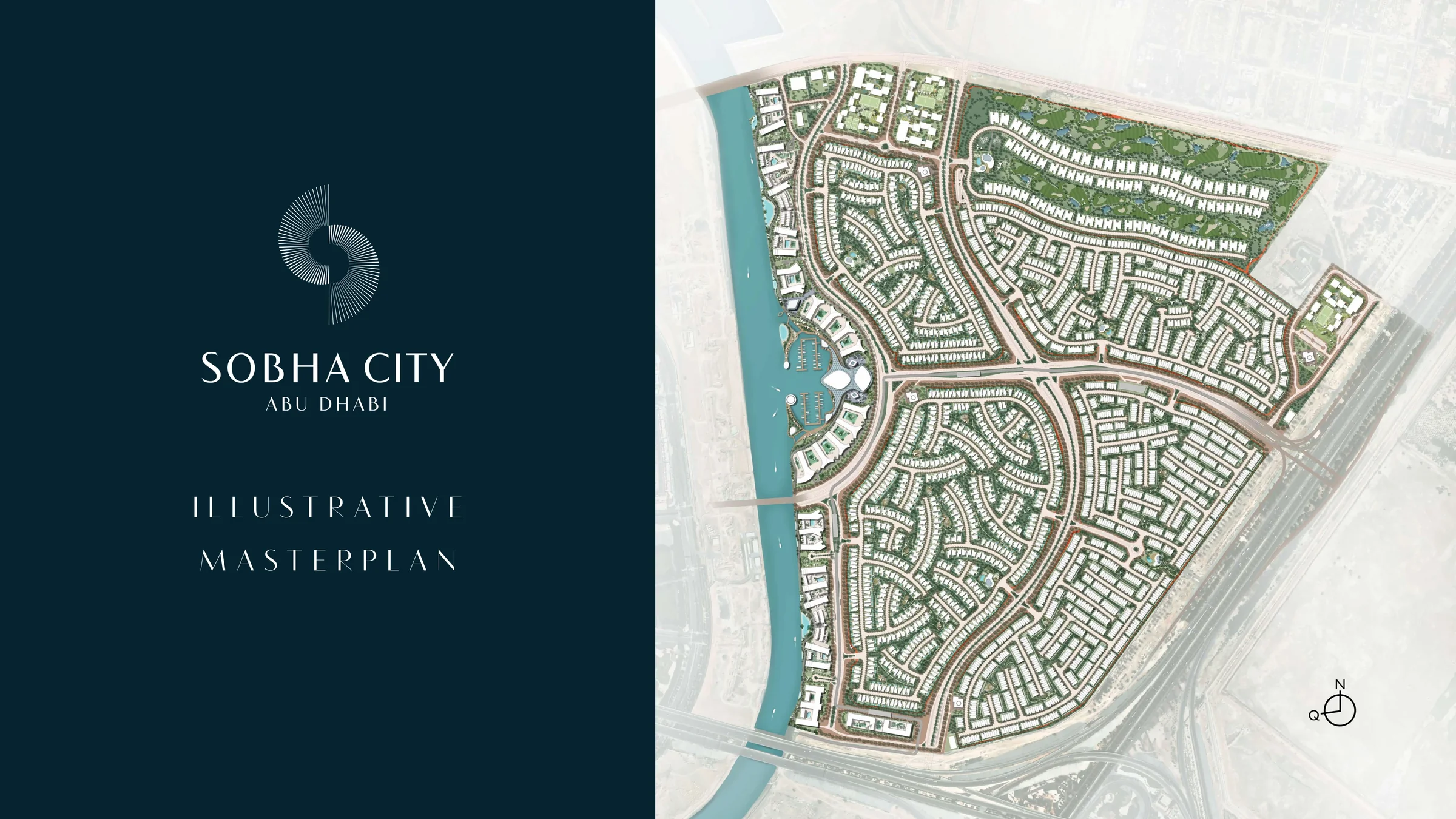 Illustrative masterplan of Sobha City Abu Dhabi
